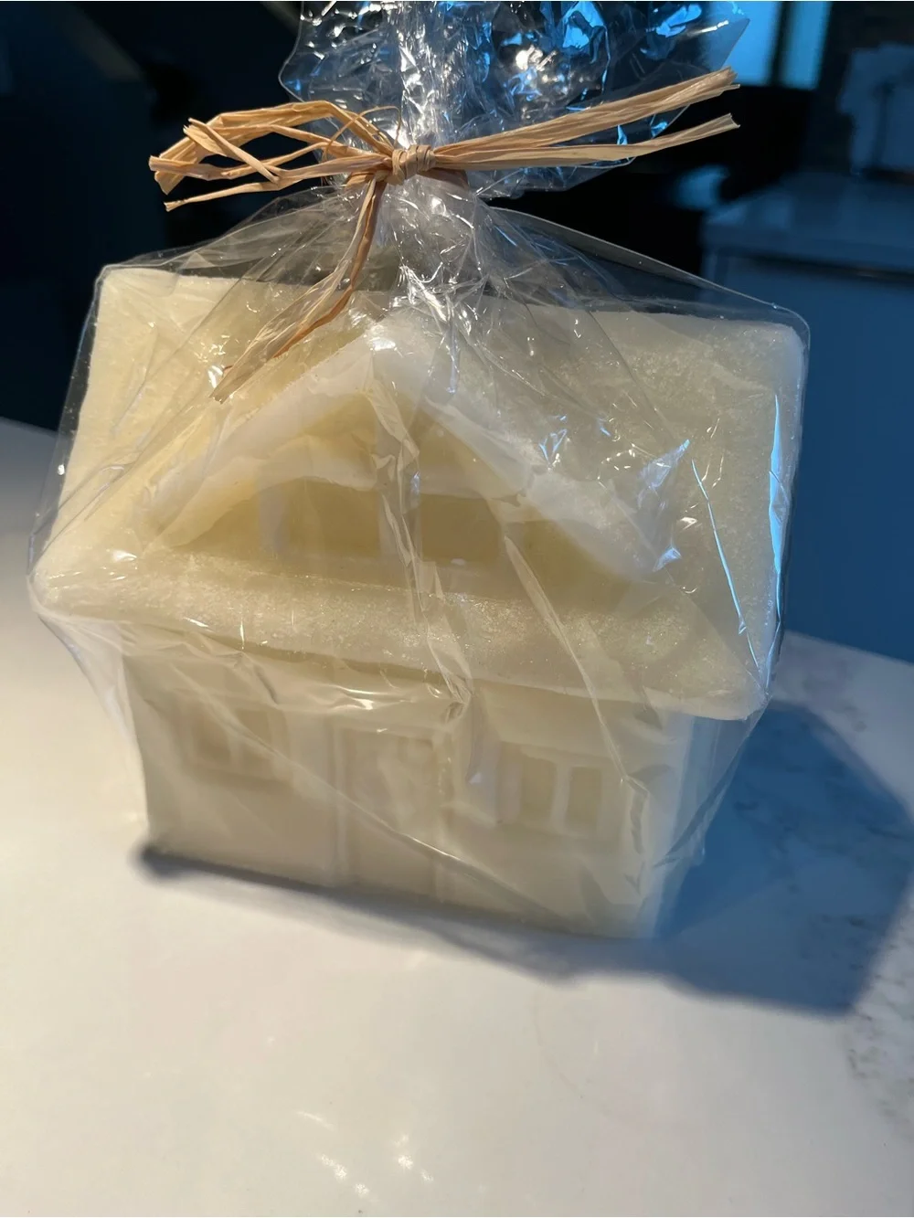 NWT pottery barn small house candle.  Burns for 60 hours.  In box.